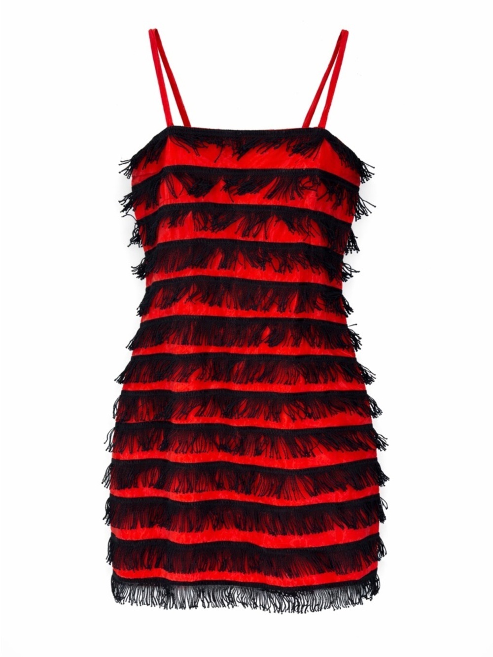 Vintage Flapper Style Fringe Dress Small FLAWS